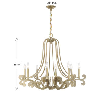 Lombard Eight Light Chandelier (1-6097-8-127)