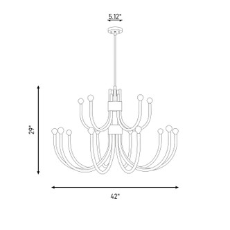 Sorrento 15 Light Chandelier (1-6682-15-127)