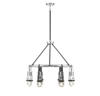 Savoy House - 1-7707-6-67 - LED Chandelier - Denali - Matte Black with Polished Chrome Accents