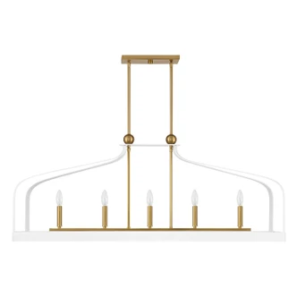 Sheffield Five Light Linear Chandelier (1-7804-5-142)