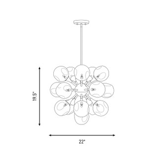 Matisse 16 Light Chandelier (1-7934-16-89)