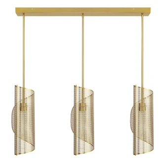 Hillbourne Three Light Linear Chandelier (1-8031-3-322)