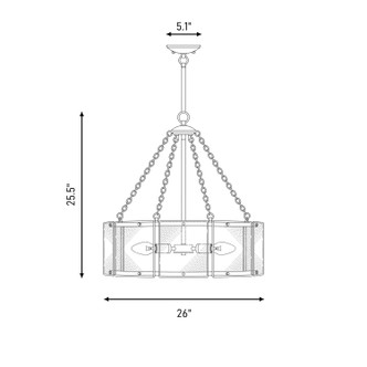 Genry Five Light Pendant (1-8200-5-109)