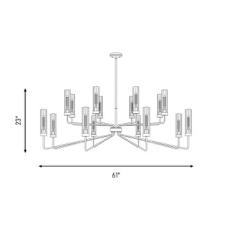 Baker 16 Light Chandelier (1-8862-16-322)