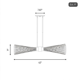 Longfellow Six Light Linear Chandelier (1-9601-6-171)