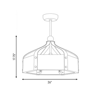 Sheffield LED Fan D'Lier (26-FD-7806-143)