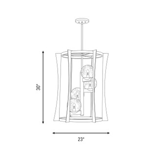 Darien Four Light Pendant (3-1018-4-15)