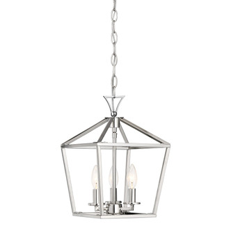 Savoy House - 3-420-3-109 - Three Light Pendant - Townsend - Polished Nickel