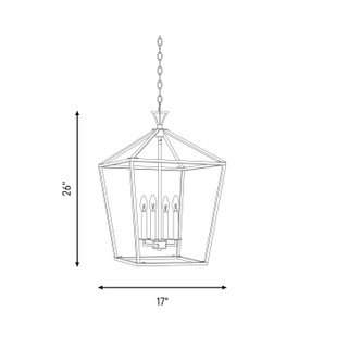 Townsend Four Light Pendant (3-421-4-322)