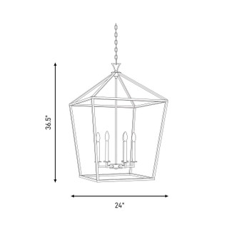 Townsend Six Light Pendant (3-422-6-322)