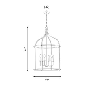 Brookstone Six Light Pendant (3-7388-6-SN)