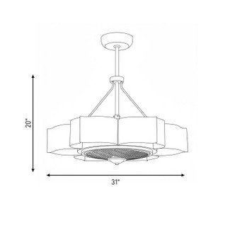 Stockholm LED Fan D'Lier (39-FD-125-54)