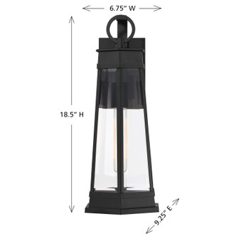 Payne One Light Outdoor Wall Lantern (5-205-BK)