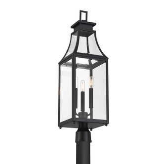 Emery Three Light Outdoor Post Lantern (5-609-BK)