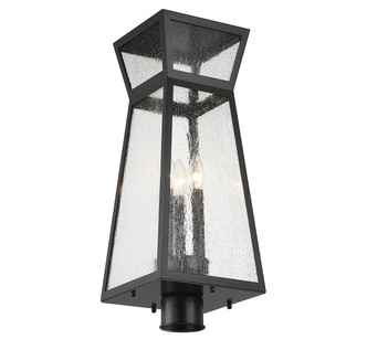 Millford Three Light Outdoor Post Lantern (5-633-BK)