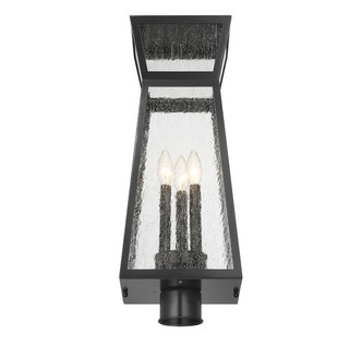 Millford Three Light Outdoor Post Lantern (5-633-BK)