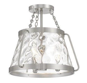 Crawford Three Light Semi-Flush Mount (6-1802-3-SN)