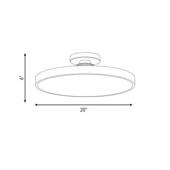 Thayer LED Semi-Flush Mount (6-2969-1-322)