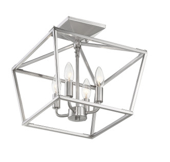 Townsend Four Light Semi-Flush Mount (6-328-4-SN)