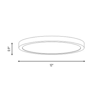 LED Flush Mount (6-3333-12-WH)