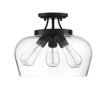 Octave Three Light Semi-Flush Mount (6-4035-3-BK)