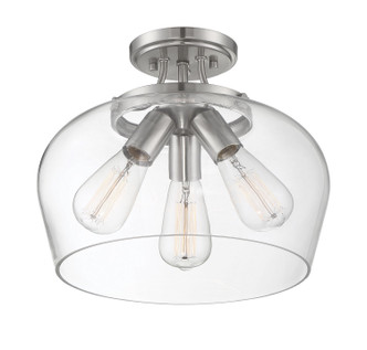 Octave Three Light Semi-Flush Mount (6-4035-3-SN)