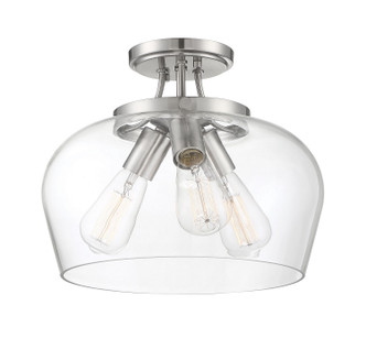 Octave Three Light Semi-Flush Mount (6-4035-3-SN)