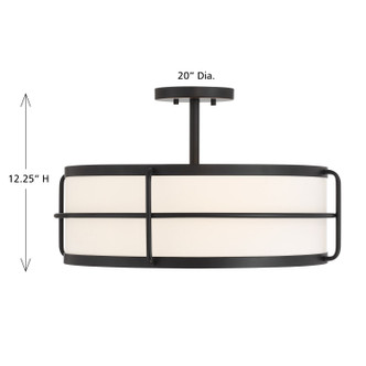Chauncey Four Light Semi-Flush Mount (6-4193-4-89)
