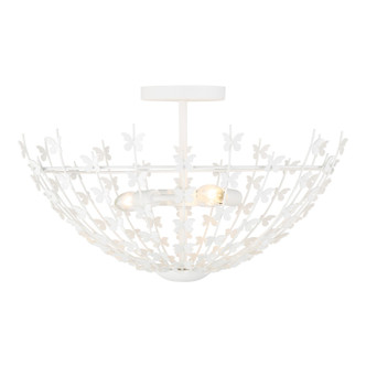 Savoy House - 6-4198-3-83 - Three Light Semi-Flush Mount - Birch - Bisque White