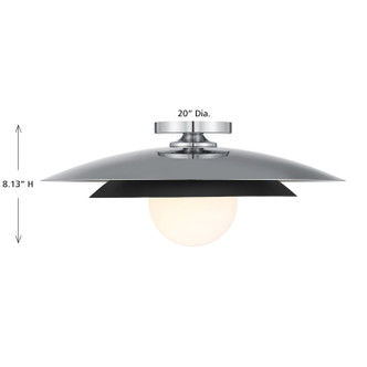 Sherrer One Light Semi-Flush Mount (6-5564-1-11)