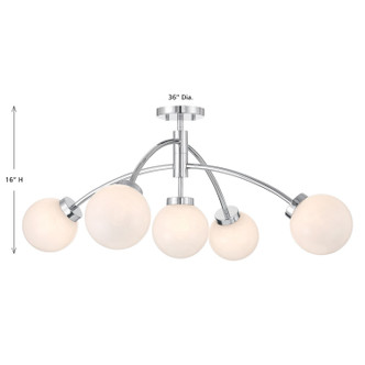 Redfield LED Semi-Flush Mount (6-6199-5-11)