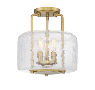 Savoy House - 6-7790-3-322 - Three Light Semi-Flush Mount - Avalon - Warm Brass