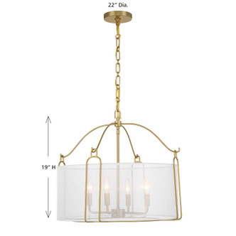 Ashlay Four Light Pendant (7-1693-4-322)
