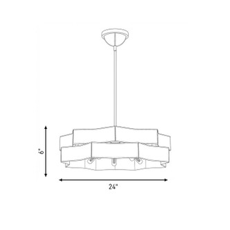 Atherton Five Light Pendant (7-2749-5-322)