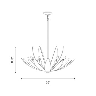 Loto Six Light Pendant (7-4628-6-24)