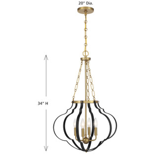 Mercer Four Light Pendant (7-4866-4-143)