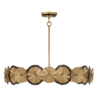Savoy House - 7-6384-5-61 - Five Light Pendant - Lincoln - Distressed Gold/Bronze