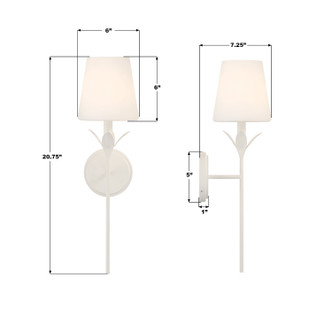 Broche One Light Wall Sconce (531-OP-MT)