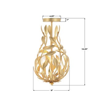 Broche Three Light Semi Flush Mount (565-GA_CEILING)
