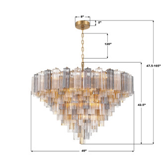 Addis 28 Light Chandelier (ADD-327-AG-AU)