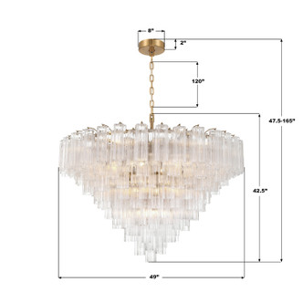 Addis 28 Light Chandelier (ADD-327-AG-CL)