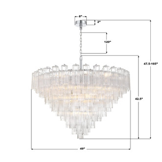 Addis 28 Light Chandelier (ADD-327-CH-CL)