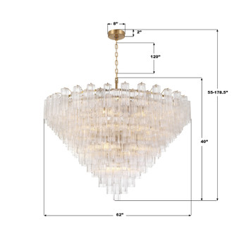 Addis 40 Light Chandelier (ADD-329-AG-CL)