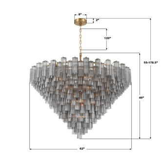 Addis 40 Light Chandelier (ADD-329-AG-SM)