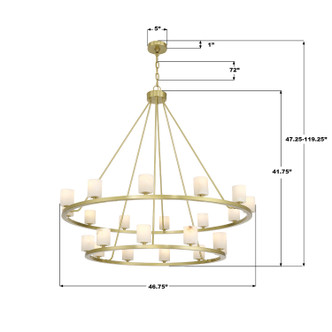 Aragon LED Chandelier (ARA-10268-SB-ST)