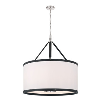 Crystorama - CAL-2408-PN - Eight Light Pendant - Callahan - Polished Nickel