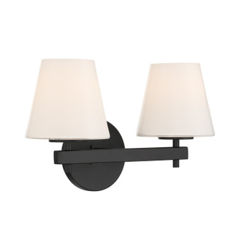 Colton Two Light Wall Sconce (COL-202-BK)
