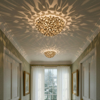 Cora Three Light Flush Mount (COR-7100-SG)
