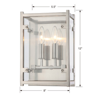 Danbury Two Light Wall Sconce (DAN-8792-BN)
