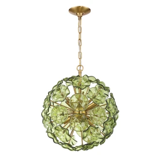 Esme Six Light Chandelier (ESM-4005-AG-GR)